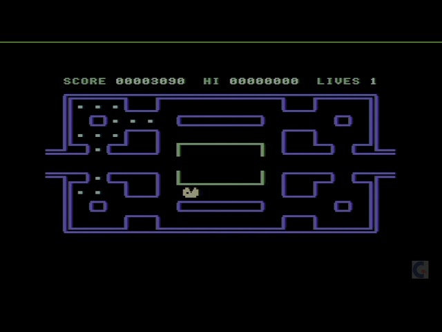 C64 Munch-Mania tape-loader and gameplay