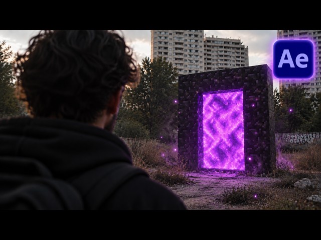 Advanced Minecraft Portal - After Effects Tutorial (No Plugins)