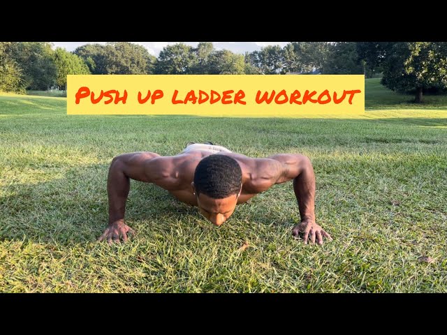Push up ladder workout