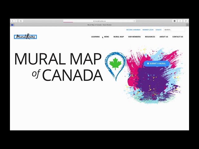 Mural Map of Canada