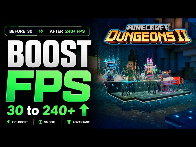 Minecraft Dungeons II – MAX FPS & VISIBILITY : The ULTIMATE PC Guide!