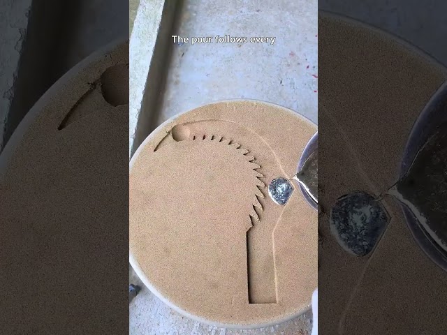 Tiny Cuts Become This Cast Pattern #MetalArt #Shorts