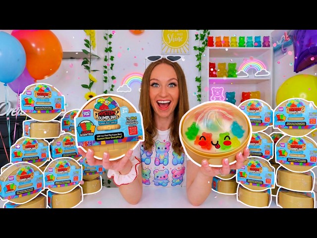 UNBOXING *NEW* GUMMI BEAR MYSTERY DUMPLINGS *ON MY BIRTHDAY!!*😱🎉🐻🍭⁉️ (SUPER RARE HUNT!!🫢🤞🏻)