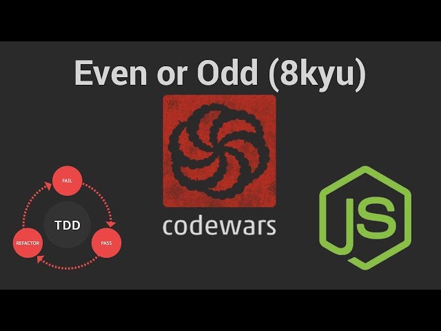 Codewars: Even or Odd (8 kyu) TDD in JavaScript