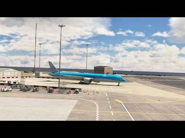 KLM Boeing 787 Widebody Takeoff From Gibraltar Airport