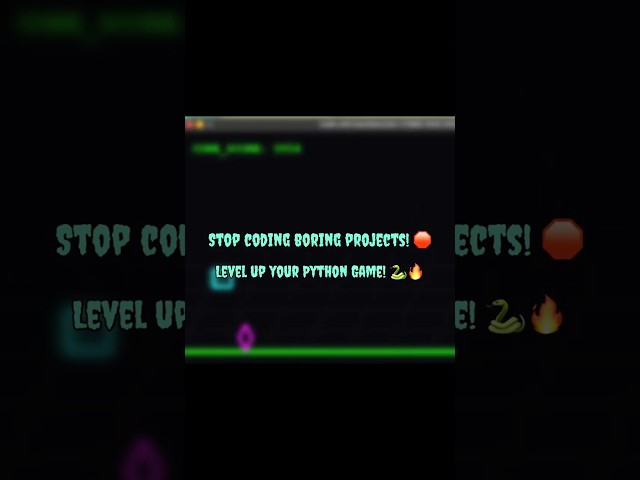 I built a Cyberpunk Game using Python in 60 seconds! 🐍🔥 #python #coding #pythontutorial