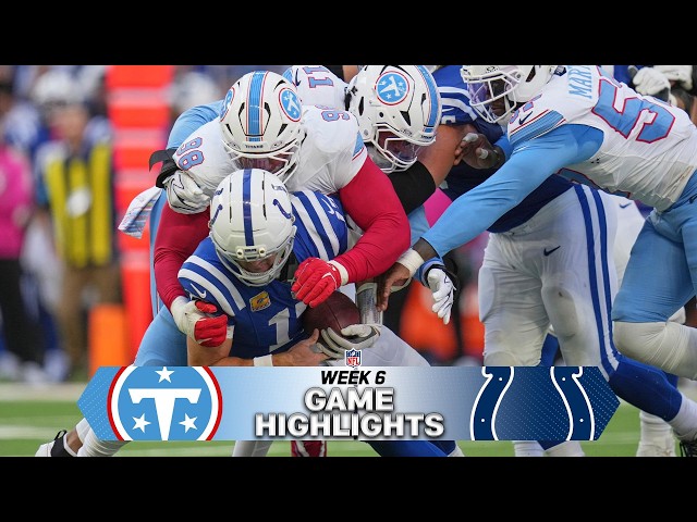 Tennessee Titans vs Indianapolis Colts Game Highlights | 2026 NFL Season Week 6