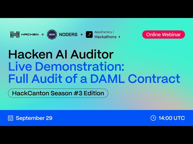 How to Audit Daml Smart Contracts | Live AI Security Analysis by Hacken