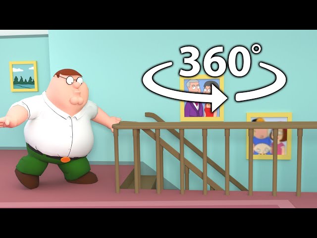 360° Family Guy - Peter falls down the stairs