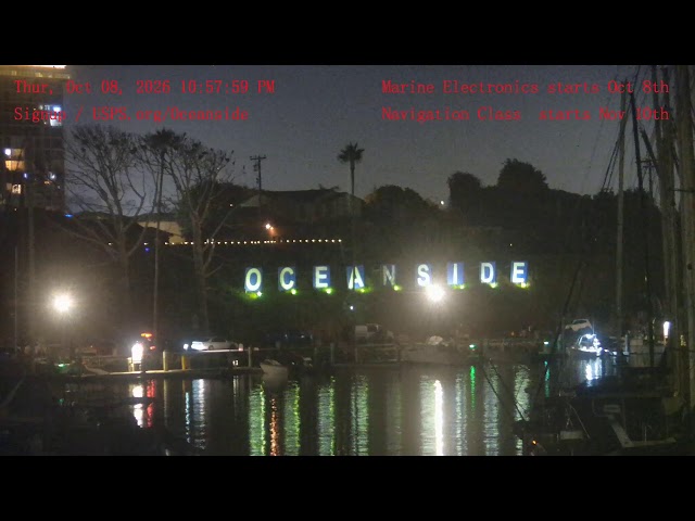 Oceanside, CA Harbor - Live