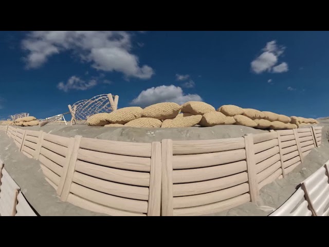 WW1 calm trench 360 video