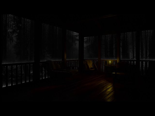 Rainy Night on Balcony - Immerse Yourself in Soothing Sounds of Nature Lulling You to Sleeps