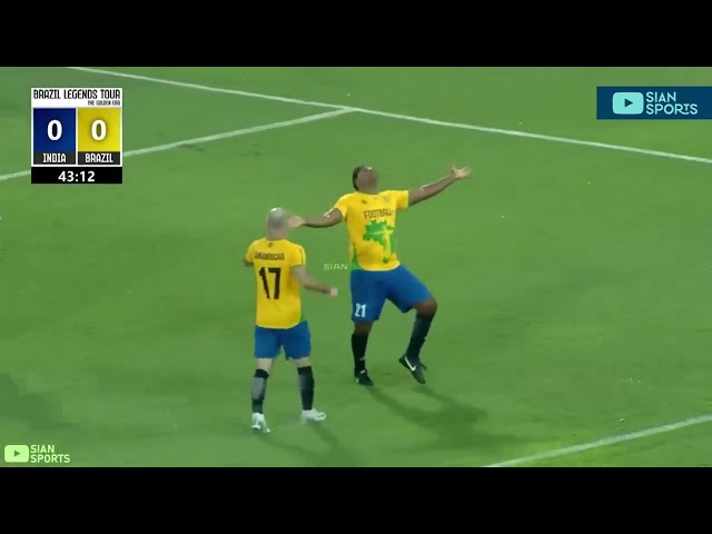 Brazil legends vs india legends Highlights #trending #viral #latest #brazil #football #india
