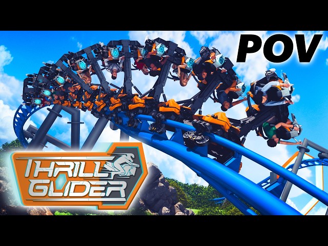 Thrill Glider POV & Off-Ride - New Roller Coaster Coming to Six Flags Magic Mountain in 2027!