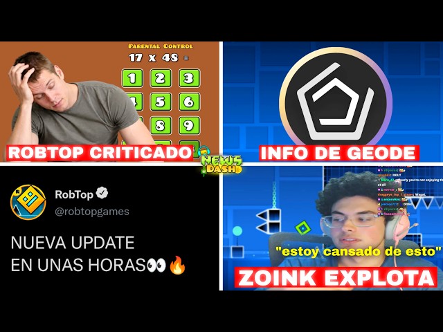 ROBTOP CRITICIZED💀RETURN of GEODE?👀 ANOTHER UPDATE SOON🔥 ZOINK EXPLODES😭 - NEWS DASH
