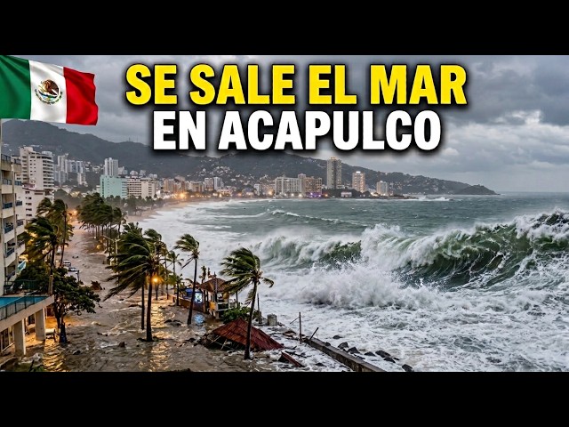 🔴 EN VIVO | Se Sale el Mar en Acapulco Huracán Polo Amenaza con Olas Gigantes de 8 Metro JUSTO AHORA