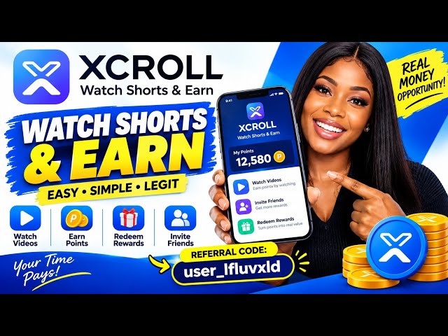 XCROLL App Review 2026: Watch Shorts & Earn Money? Full Tutorial!