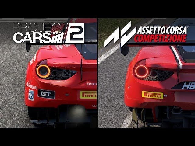 Assetto Corsa Competizione vs Project Cars 2 | Direct Comparison