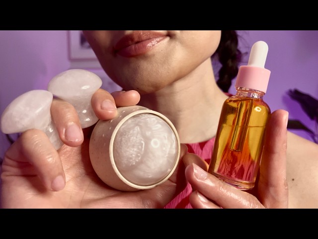 ASMR Tingly Face Massage ✨ Hands & Tools for Deep Relaxation | No Talking, Layered Sounds