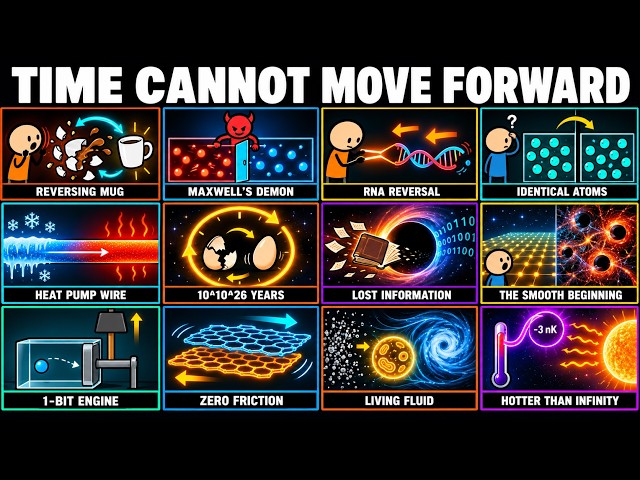 12 Thermodynamic Paradoxes That Break the Arrow of Time