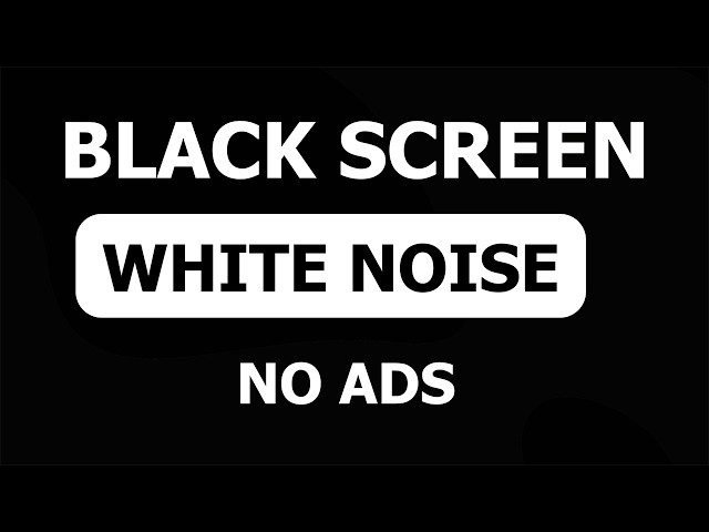 (No Ads) 24 Hours of White Noise | Black Screen for Sleeping & Studying | Perfect Sleep Sounds