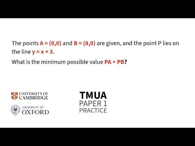 please do not use calculus for this (TMUA)