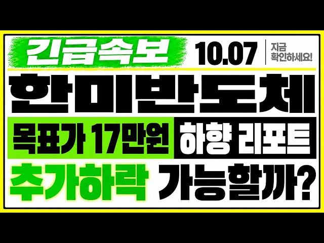 [한미반도체 주가전망] 오늘 -5.4% 급락! 외인은 빠질 때 더 담았습니다