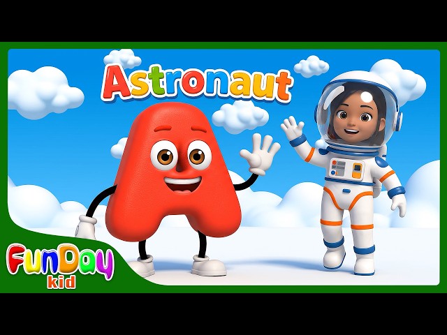 ABC Flashcards for Toddlers and Kids | Babies First Words & ABC English Alphabet - @FunDayKid