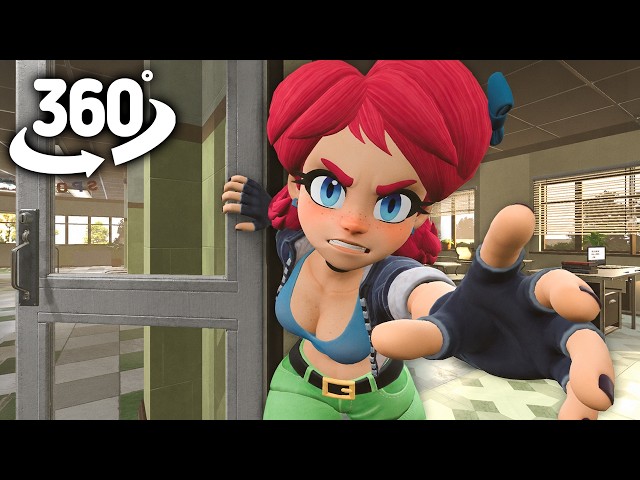 Scarlet Skips Chase You at School ! | 360° VR Animation