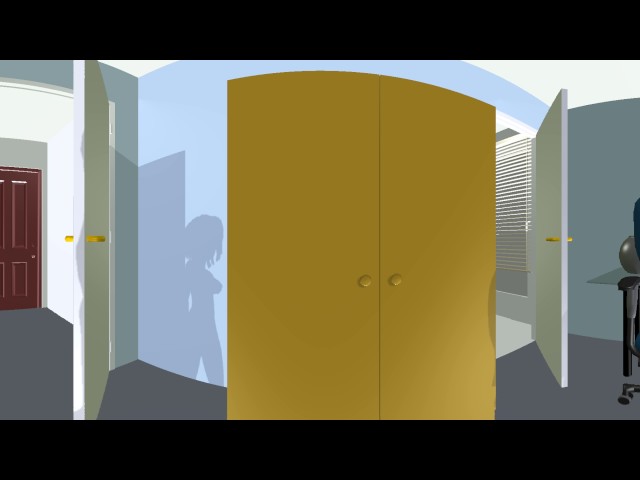 VR SweetHome3D room with three.js