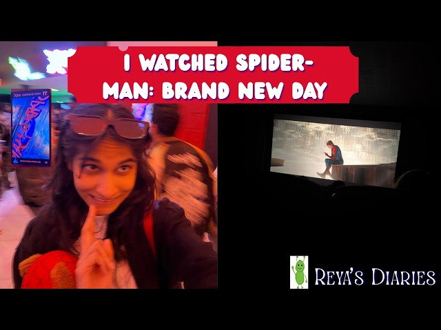 Seeing Spider-Man Brand New Day, Studying, Going to School | Reya's Diaries