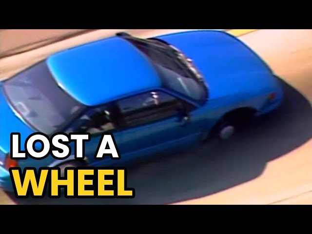 Bank Robber Loses a Wheel on the Freeway and Runs for It | World's Wildest Police Videos