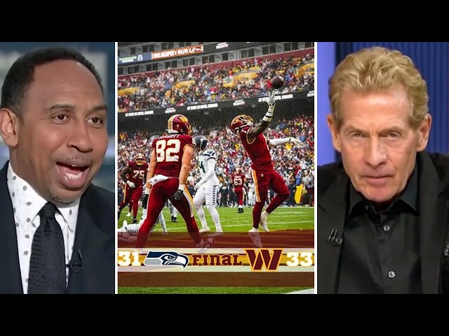 COMMANDERS PULL OFF THE UPSET! Skip Bayless on Washington STUNS Seattle 33-31 in EPIC Thriller!