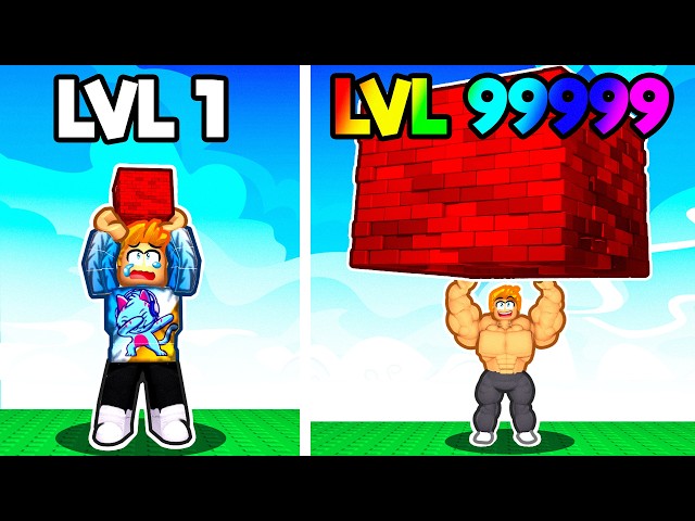 Lifting The BIGGEST CUBE IN THE WORLD! | Roblox Lift a Cube