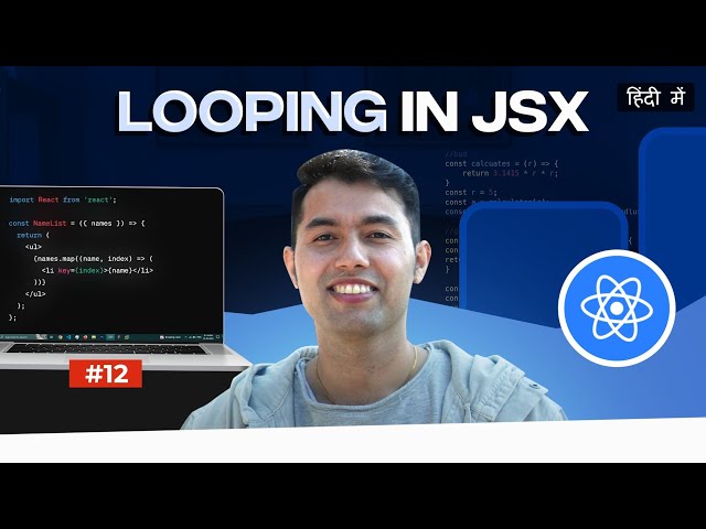 #12:  Looping in JSX: Netflix Series Card Creation 🔥React Tutorial in Hindi
