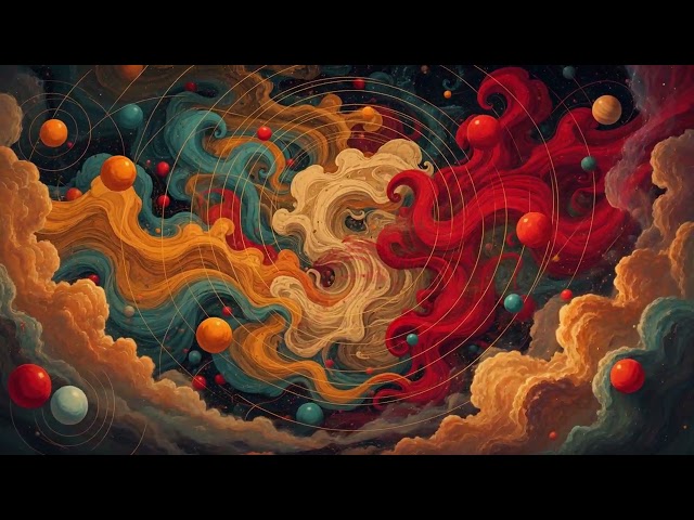 Color Swirl Cosmic Orbs Seamless Loop 4K No Copyright