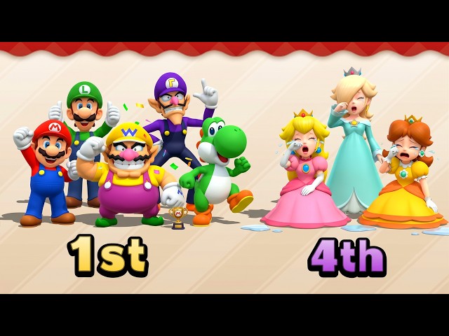 Mario Party: The Top 100 - Lucky Day of Mario & Boy Friends Vs All Girls Characters 4K (UHD)