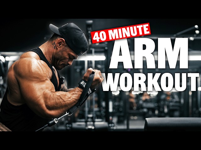 40 Minute ARM WORKOUT | The Only Exercises You Need for Bigger Biceps and Triceps!