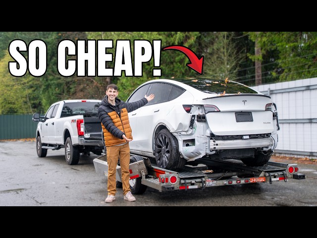 I Bought a WRECKED Tesla Model Y!