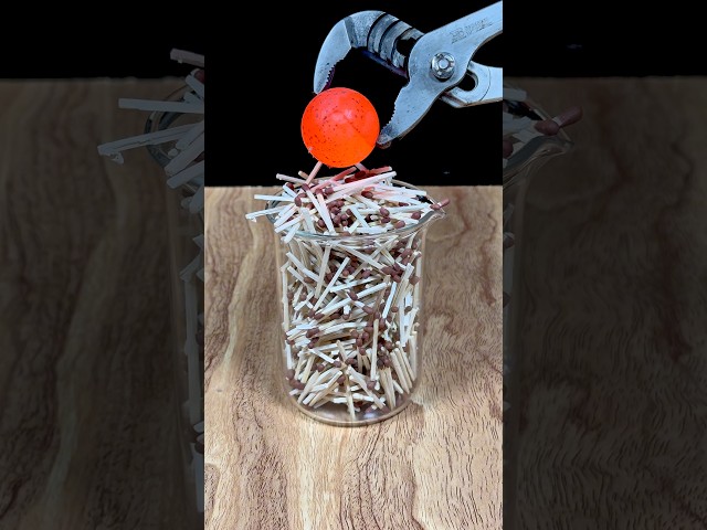 Experiment : 1000°C RHCB vs Matchsticks #science #satisfying #experimnent
