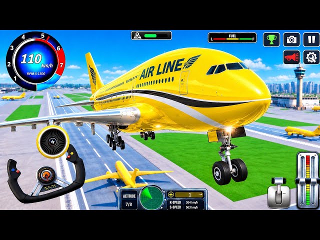 Flight Airplane City Pilot Simulator - Boeing Emergency Landing Goes Wrong 🚨✈️ (Android Gameplay)