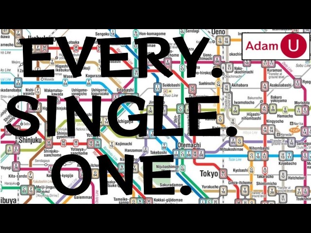 I Went to Every Tokyo Subway Station in 1 Day