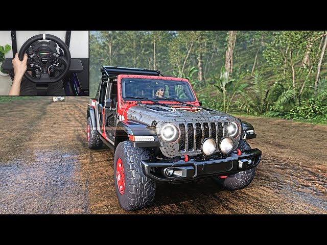 1090HP JEEP GLADIATOR RUBCON 2020-FORZA HORIZON 5 |STEERING WHEEL GAMEPLAY