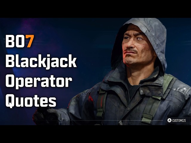Black Ops 7 Zombies - Blackjack Operator Quotes