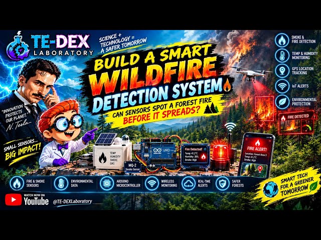 🔥🌲🤖 CAN SENSORS SPOT A FOREST FIRE BEFORE IT SPREADS?@TE-DEXLaboratory 