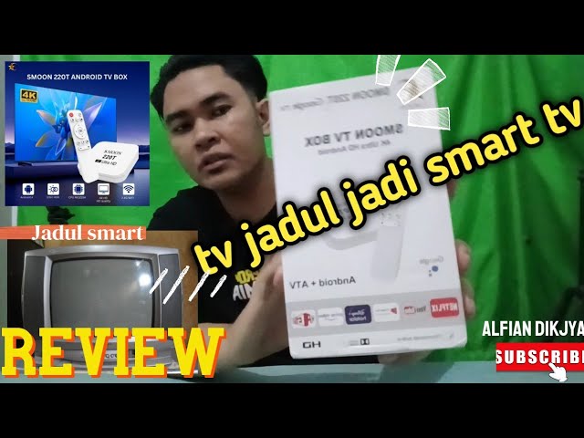 Ubah tv jadul jadi smart tv android ( REVIEW smoon 220T )