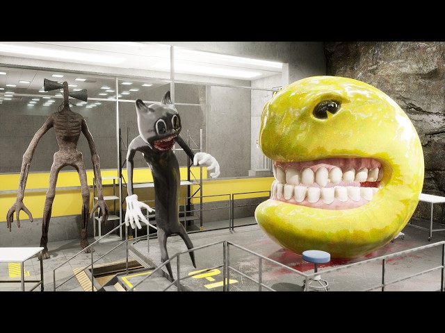 Real Pac-man and Siren Head