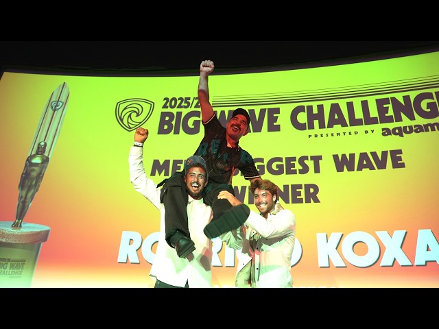 Rodrigo Koxa is a 2x World Champion of BIG WAVES. "Biggest Wave" 2x winner of the OSCAR for BIGGE...