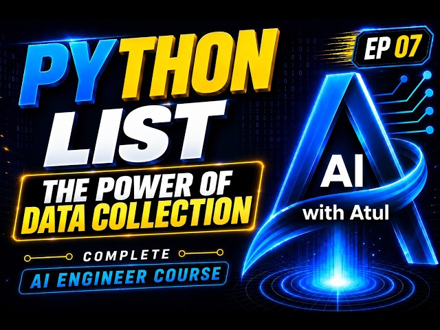 Python LISTS | Store, Access & Modify Data | List Methods  | Python Tutorial for Beginners|  | EP 06