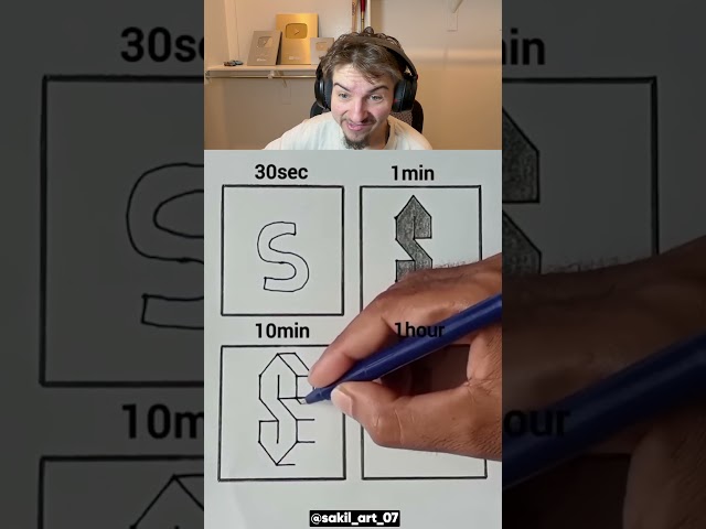 How To Draw Letter S 😳